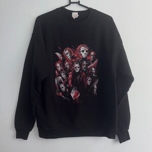 Black Horror Movie Sweater
